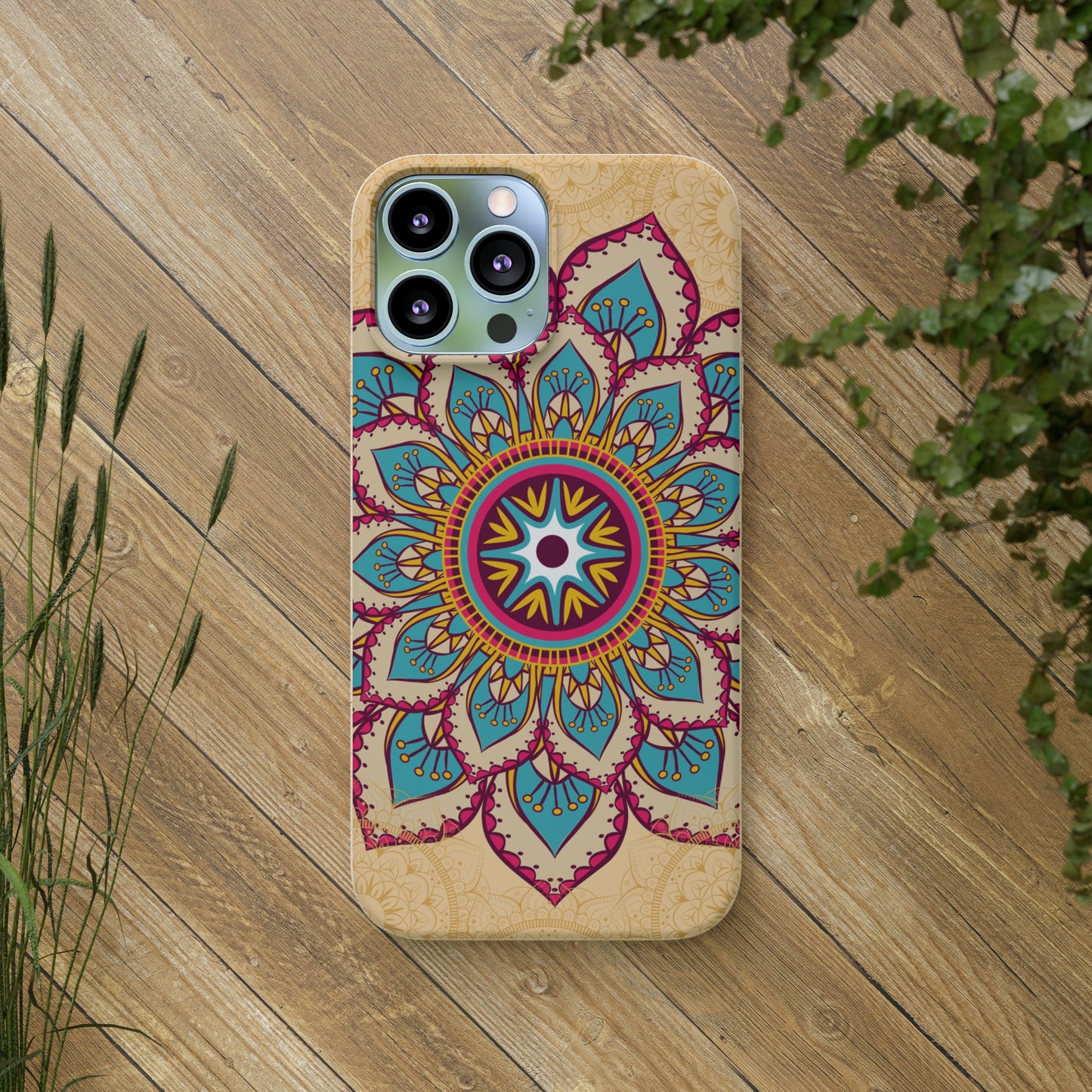 Tan and Gold Mandala✨🏵️ - Biodegradable Case