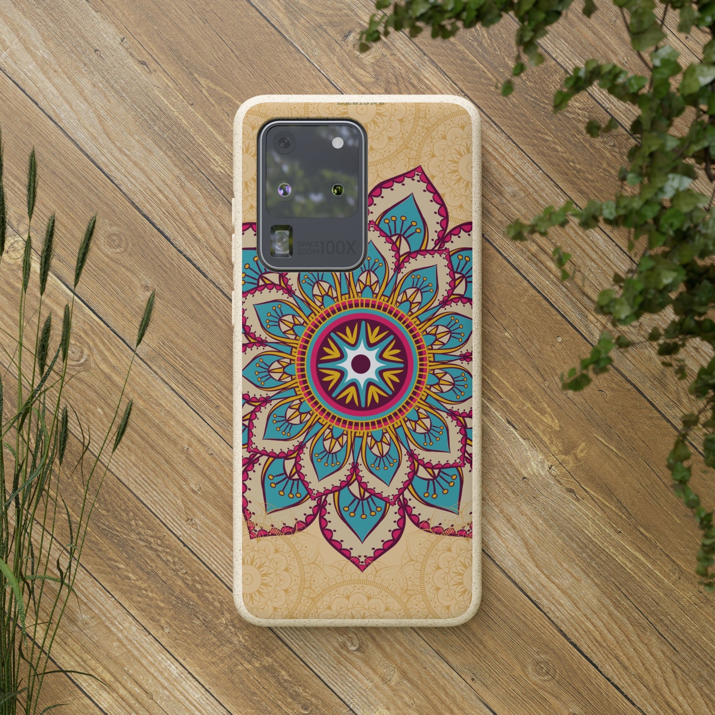 Tan and Gold Mandala✨🏵️ - Biodegradable Case