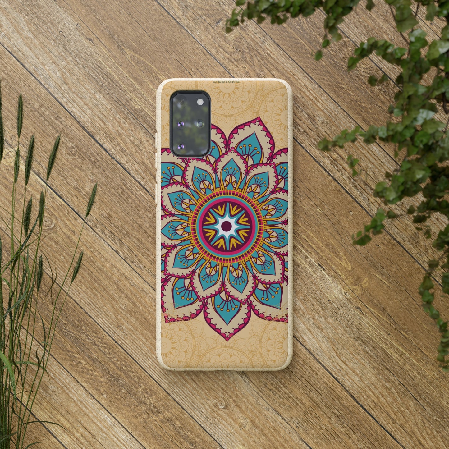 Tan and Gold Mandala✨🏵️ - Biodegradable Case