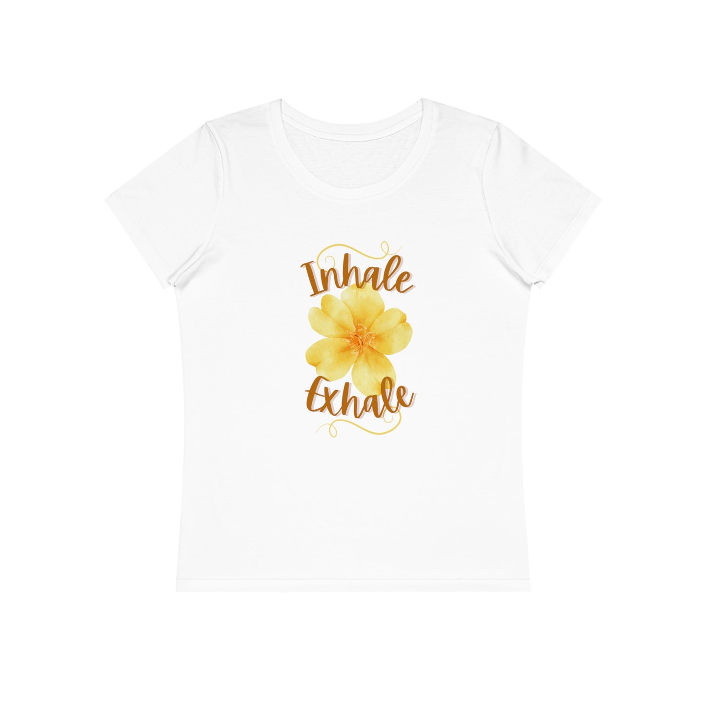 "Inhale, Exhale" 🌼🙏 100% Organic Cotton - Women's Tee