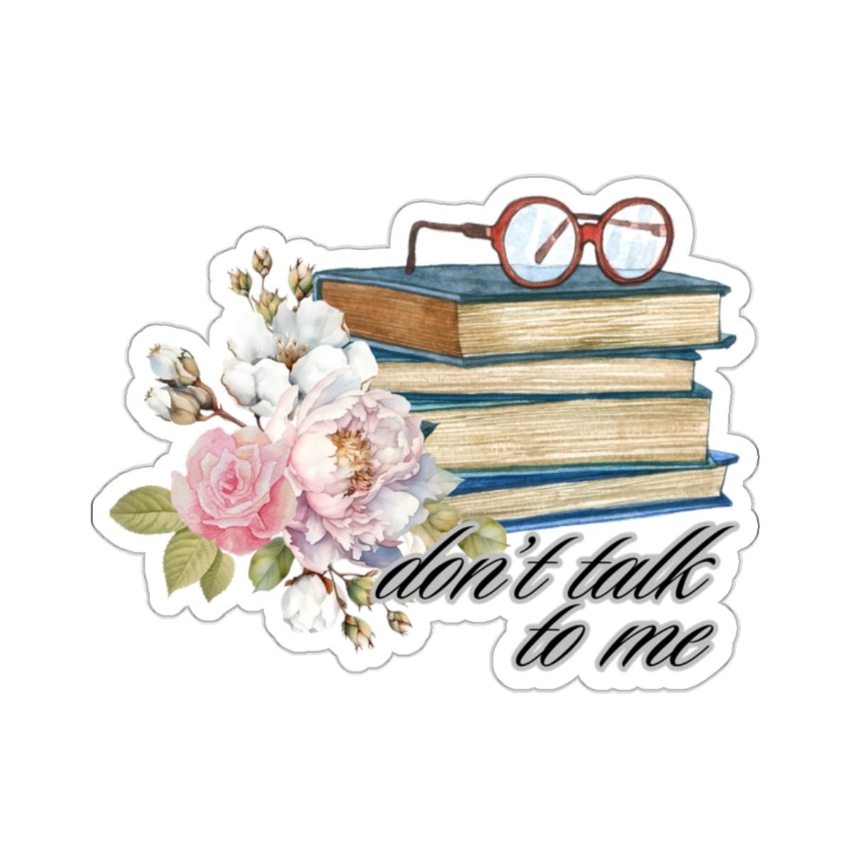 Book Worm Introvert🌹📚 - Sticker