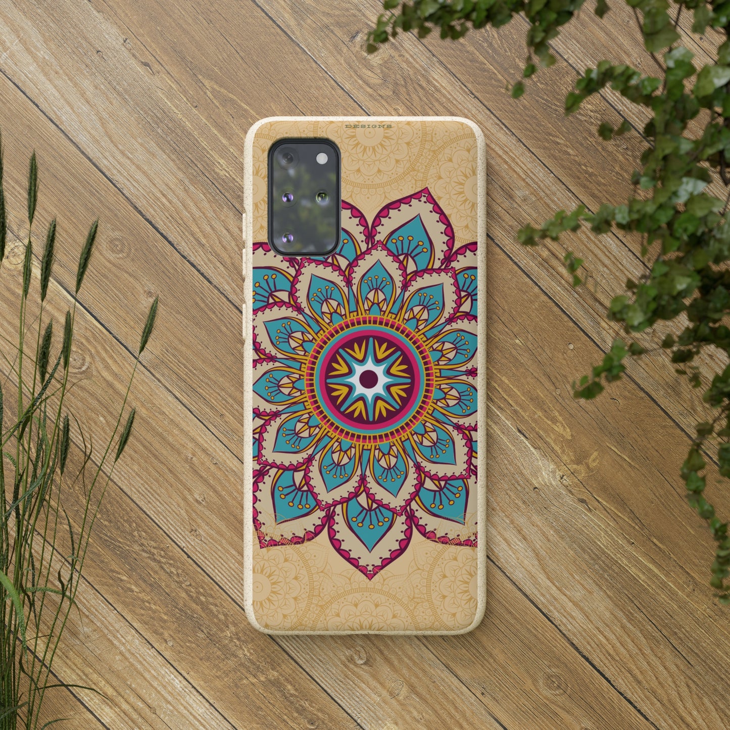 Tan and Gold Mandala✨🏵️ - Biodegradable Case