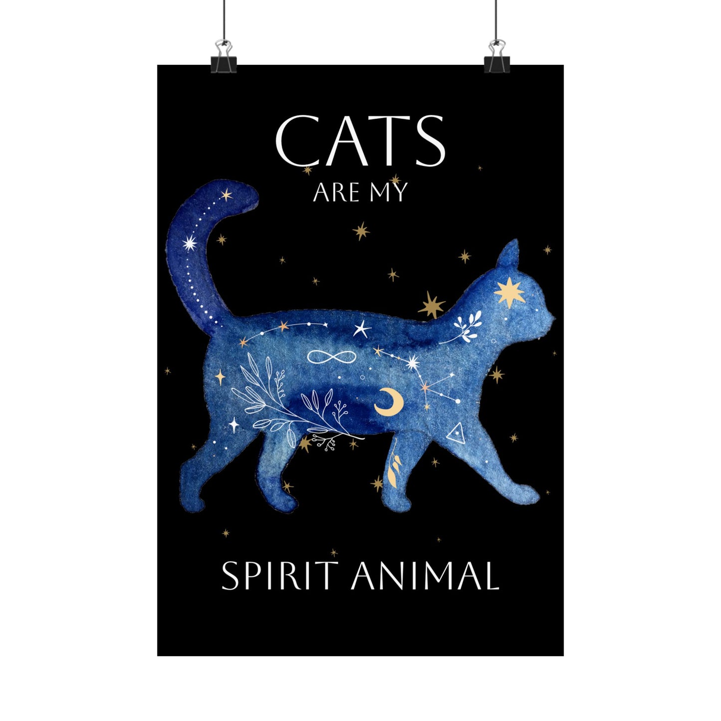 "Cats Are My Spirit Animal"✨🐈🖤 - Poster