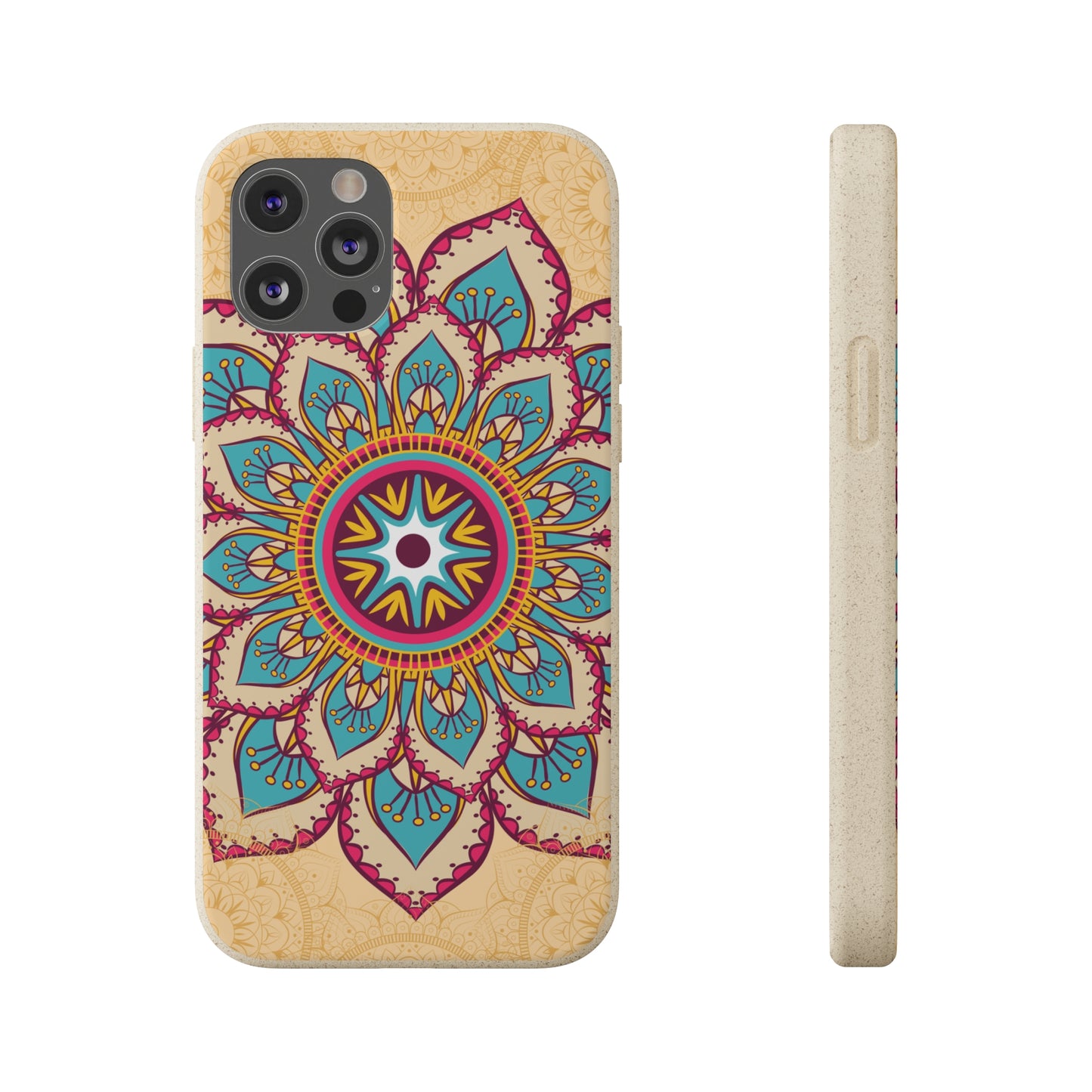 Tan and Gold Mandala✨🏵️ - Biodegradable Case