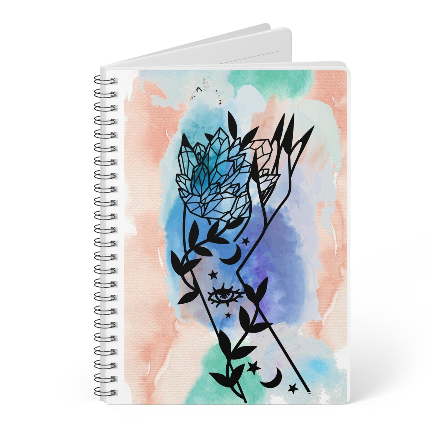 Crystal Ethereal ✨🧡- Spiral Softcover Notebook