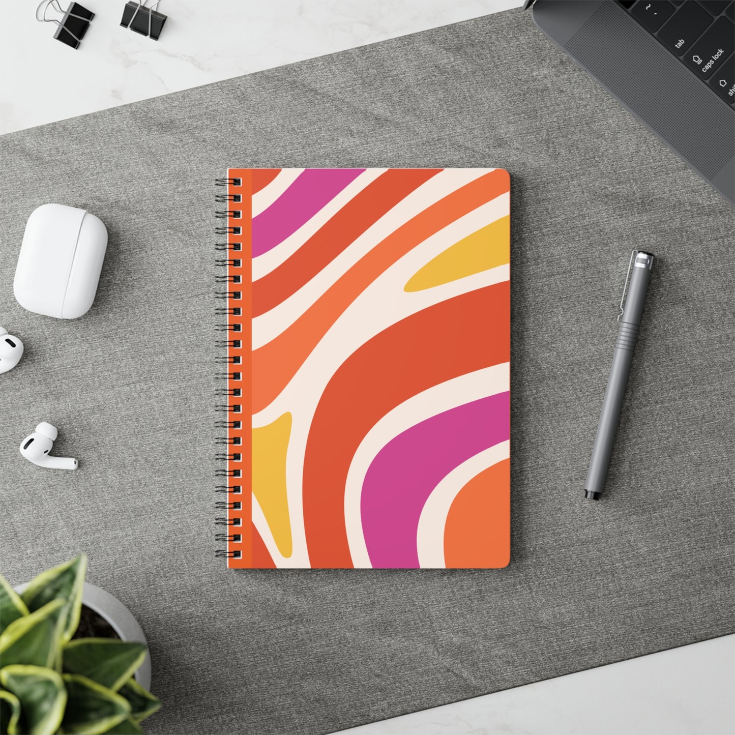 Orange Creamsicle 🍊✨- Spiral Softcover Notebook