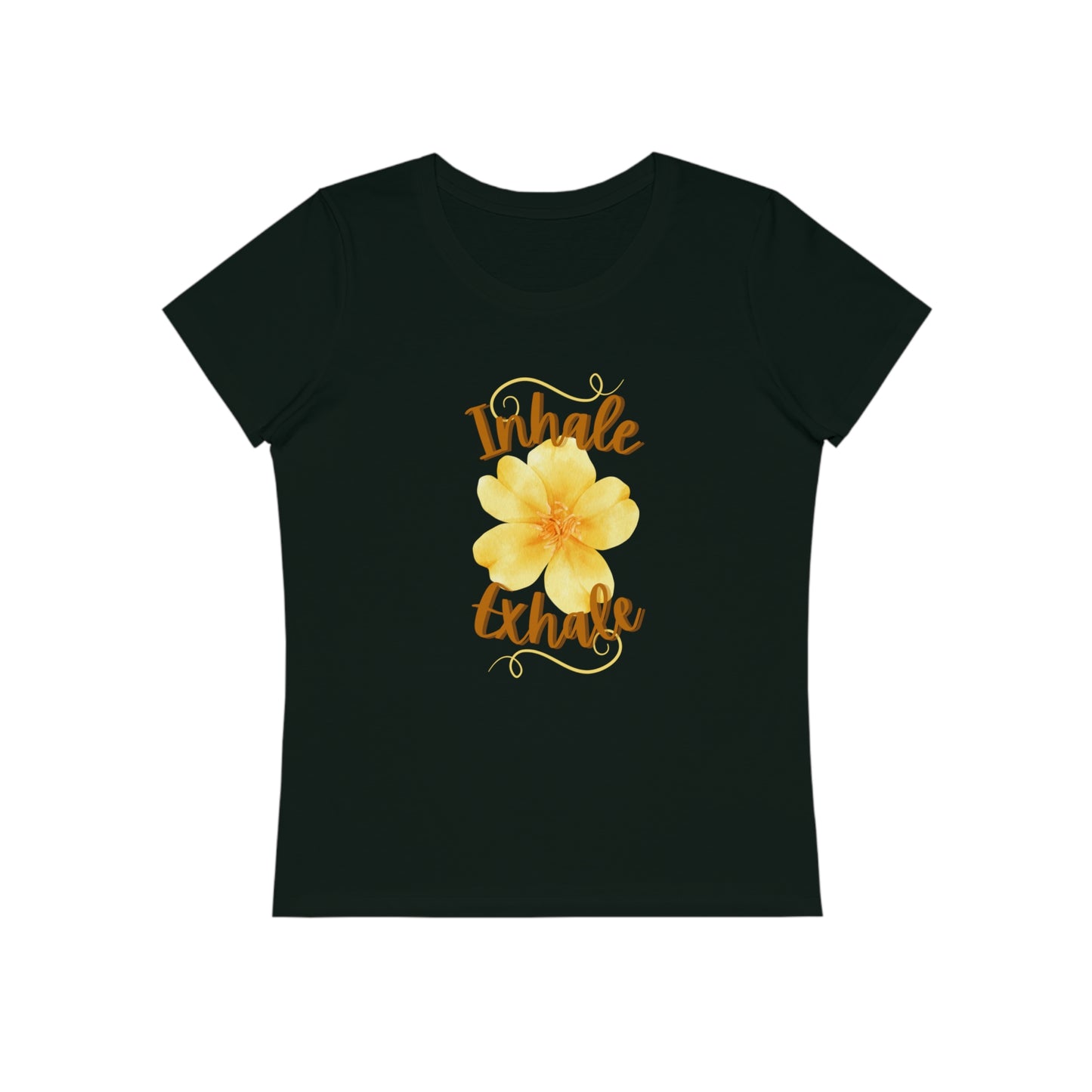 "Inhale, Exhale" 🌼🙏 100% Organic Cotton - Women's Tee