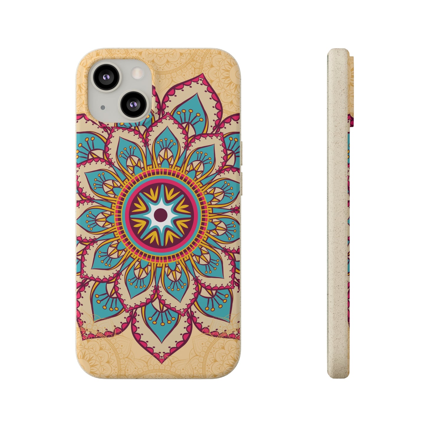 Tan and Gold Mandala✨🏵️ - Biodegradable Case