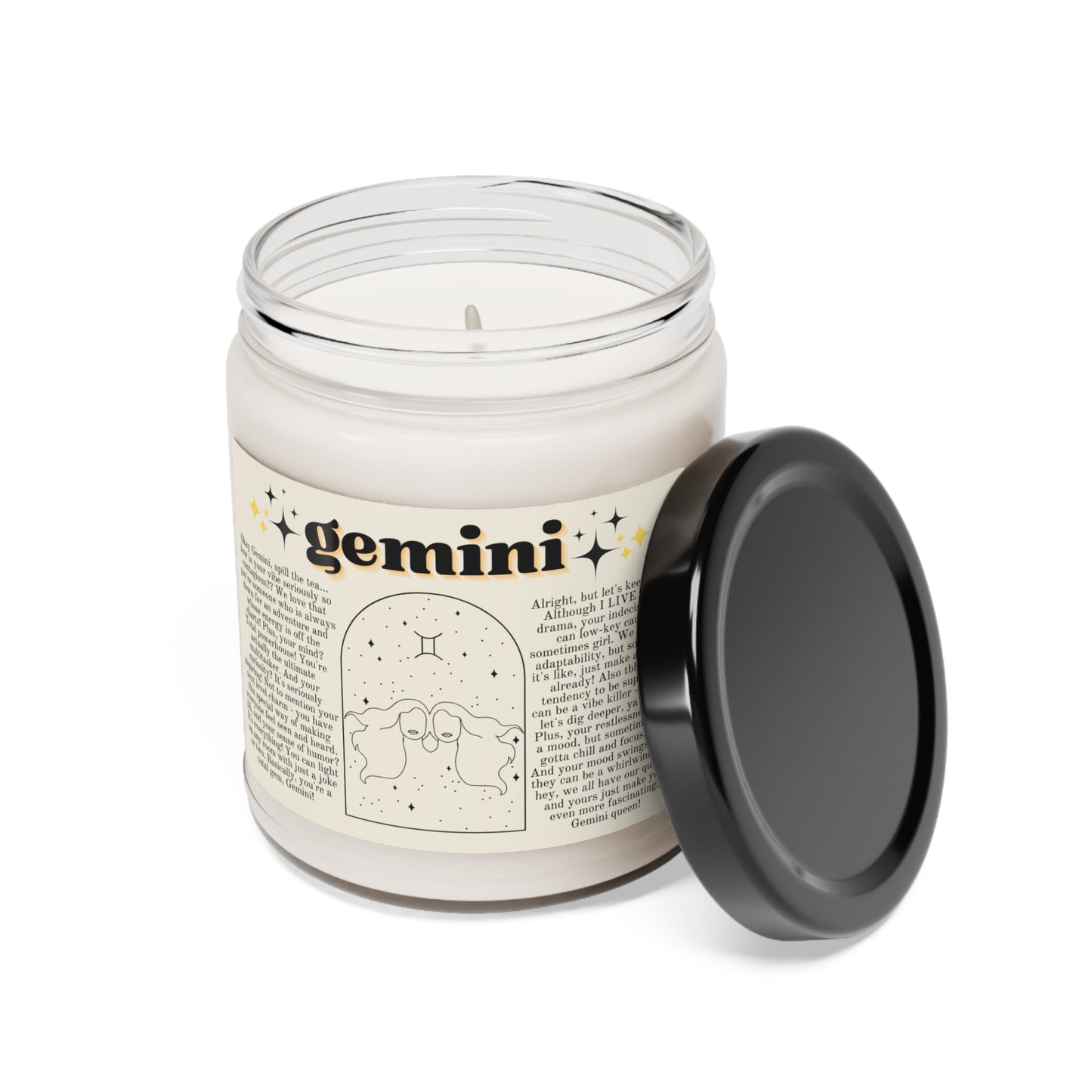 Zodiac Soy Candle: GEMINI♊💛