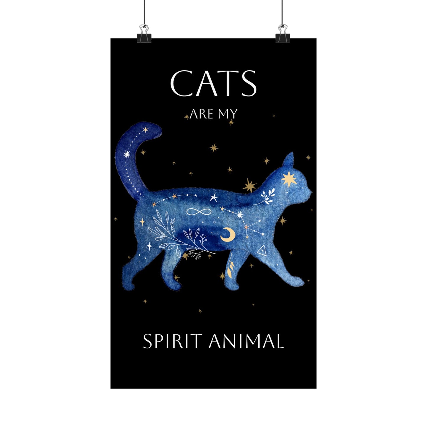 "Cats Are My Spirit Animal"✨🐈🖤 - Poster