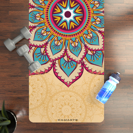 Tan and Gold Mandala Yoga Mat🏵️✨🧘