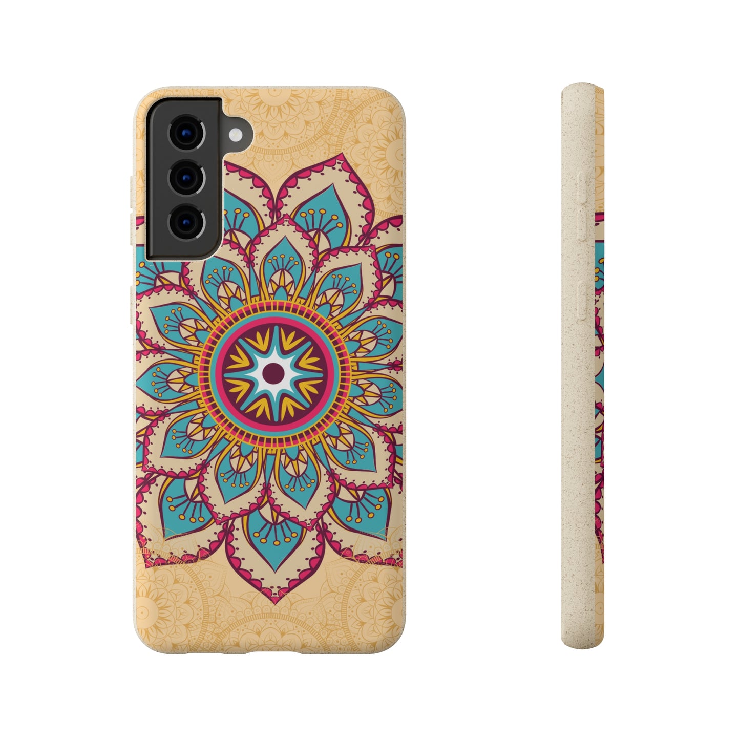 Tan and Gold Mandala✨🏵️ - Biodegradable Case