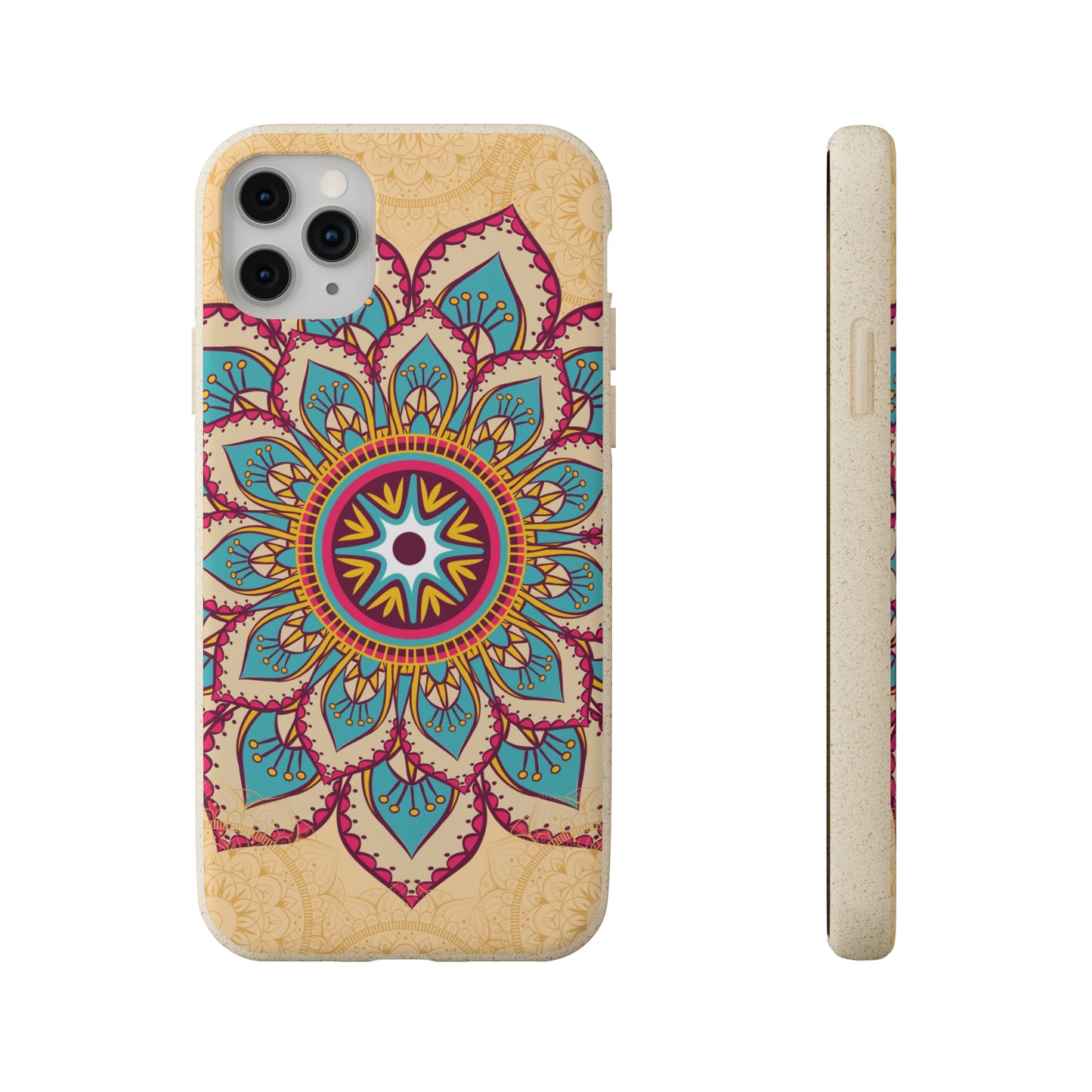 Tan and Gold Mandala✨🏵️ - Biodegradable Case