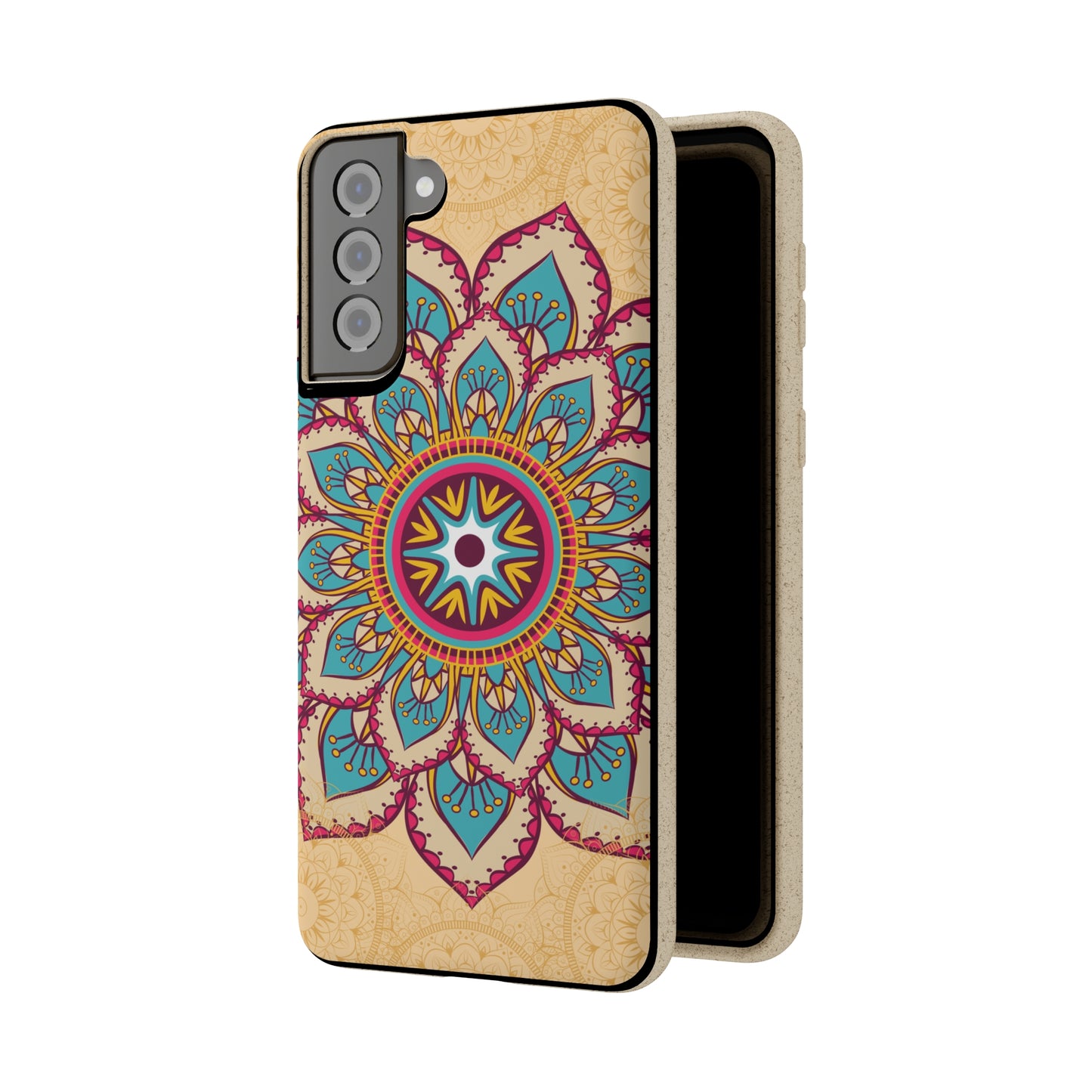 Tan and Gold Mandala✨🏵️ - Biodegradable Case