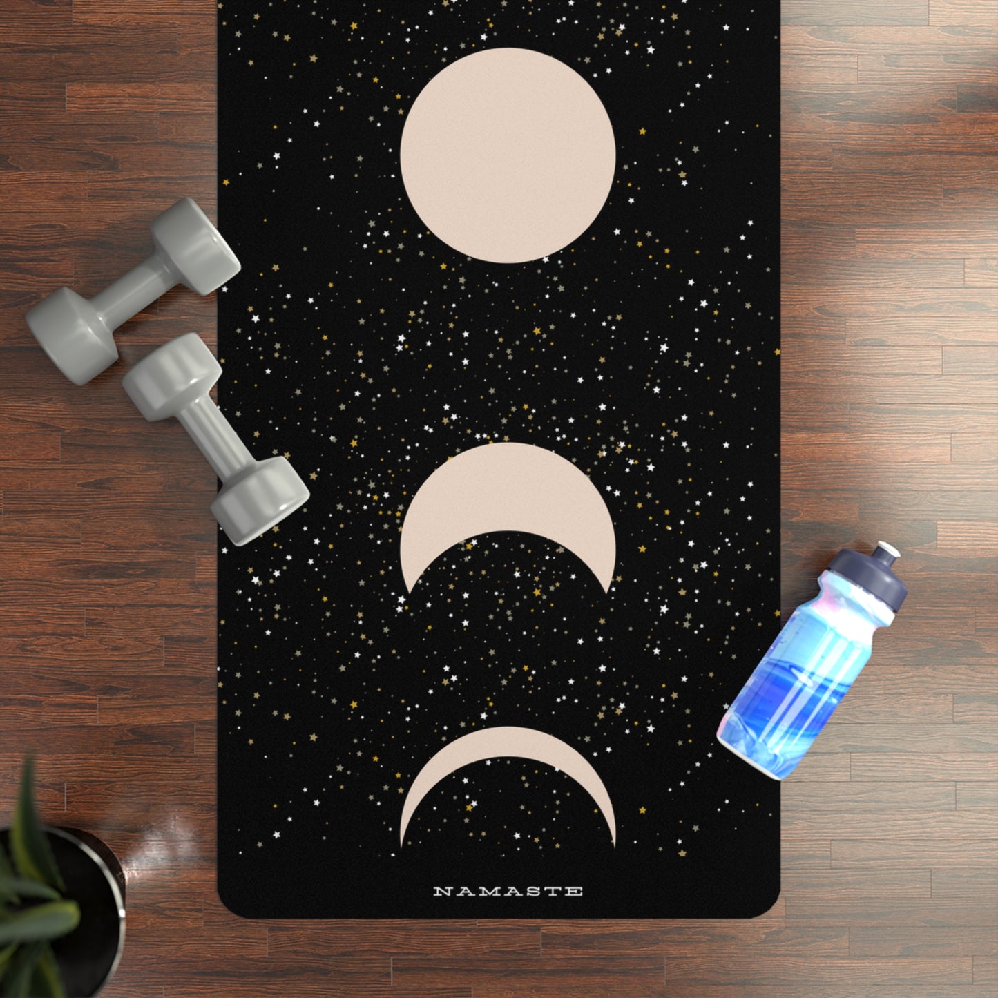 Witchy Moon Phase Rubber Yoga Mat✨🧘🌖